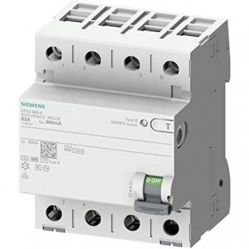 Interruttore Siemens RCD 8A 3mA Ritardo Breve