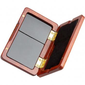 Estuche de madera maciza para lengüetas de saxofón y clarinete, capacidad 2