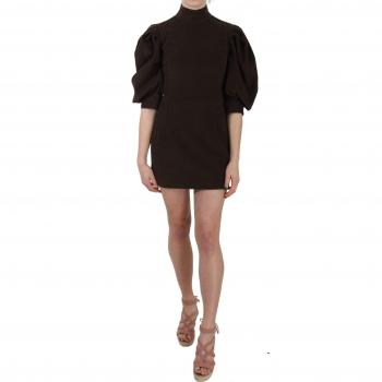 DOLCE & GABBANA - Abito Mini in Cotone con Motivo Foglie - It40