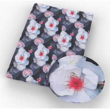 20x58 Cartoon Flower Heart Cotton Polyester Fabric for DIY Kids Home Textiles