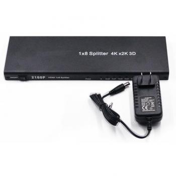 Convertidor HDMI 1a8 Dual 4K 3D + Audio