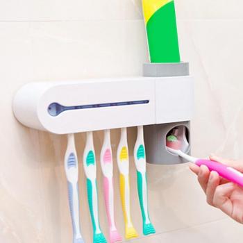 Esterilizador UV y Dispensador Automático de Pasta de Dientes para Cepillos de Dientes