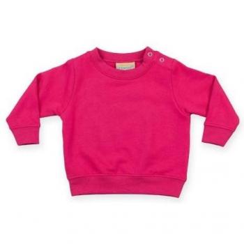 Sudadera de bebé Larkwood con cuello redondo y botones en los hombros