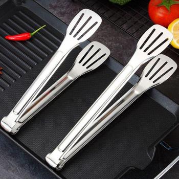 Pinzas metálicas para barbacoa, utensilio de cocina
