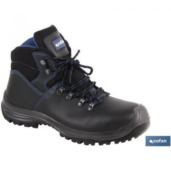 Cofán Bota de Piel Negra Modelo Dafne, Protección S‑3 y Antiperforación T‑40