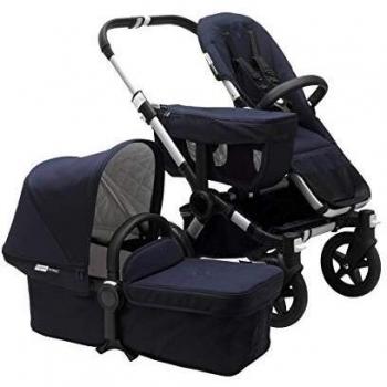 Passeggino Donkey 2 Classic Mono Bugaboo Completo Alu/Navy Scuro