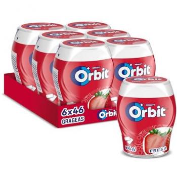 Bocaditos Orbit Fresa sin Azúcar 6x46