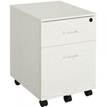 Vinsetto 2-Drawer Locking Office Filing Cabinet on Wheels