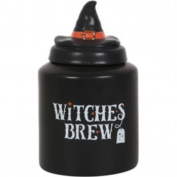 Witch's Brew Ceramic Tea Canister - Black