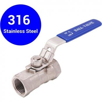 Edelstahl 316 Ballventil 1/2 NPT DN15 für Brauer