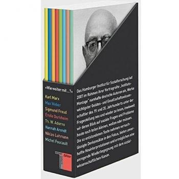 Wie weiter mit? 8 Bände in Kassette: Wie weiter mit Hannah Arendt? / Wie weiter mit Niklas Luhmann? / Wie weiter mit Michael Foucault? / Wie weiter ... Durkheim? / Wie weiter mit Theodor W. Adorno?