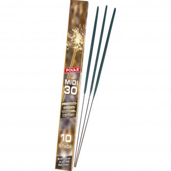 Wunderkerzen Midi 30cm - Jugendfeuerwerk, 10 Stück