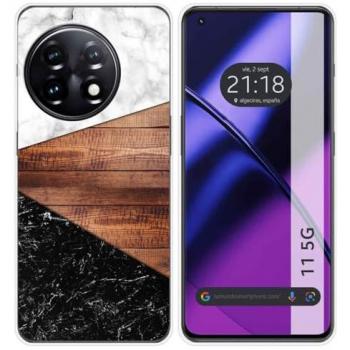 Capa de silicona mármol para OnePlus 11 5G
