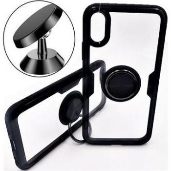 Ensemble Support Magnétique et Coque 3X1 Clear Armor pour Huawei P20 Lite