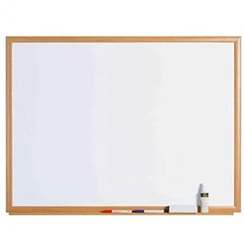 Bi-Office Earth-It Executive Red Felt Noticeboard Oak Wood Frame 1200 x 900 mm