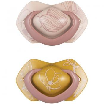 Canpol Babies Light Touch Gold Pacifier 6-18m Pink 2 Pack