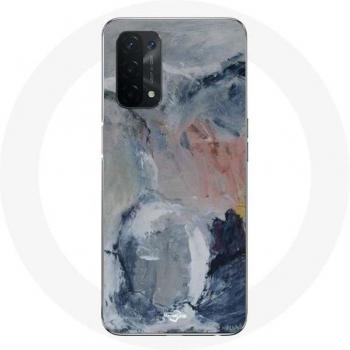 Oppo A54 5G Gray Abstract Design Case