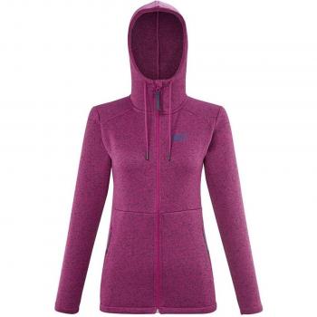 Pile con cappuccio Millet Tribeni rosa per donna