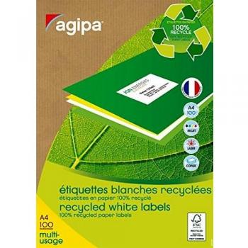 AGIPA Lot de 3 Btes 6500 étiquette 38x21,2 mm (65 x 100F A4) Multi-usage