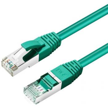 10m Microconnect Cat6a S/FTP Networking Cable - Green