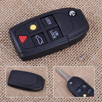 Pliable Key Cover 5‑Boutons CITALL – Volvo S60, S80, V70, XC70, XC90 (2003‑2006)