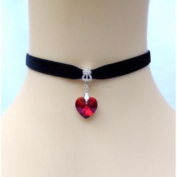 Boho Laced Heart Choker