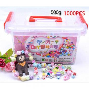 Perlen-Armbindekit DIY – 1000 handgefertigte Perlen mit Lagerungskiste