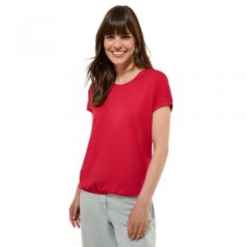 Cecil Rundhals T-Shirt mit elastischem Bund