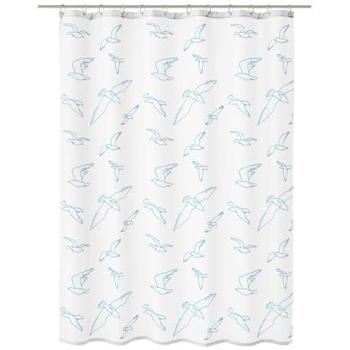 Duschvorhang Textil „BIRDIE“ – Kleines Bad – 180 × 200 cm