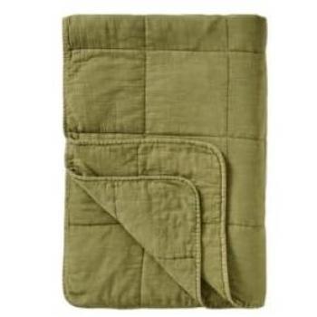 Decke Ib Laursen Quilt Tagesdecke 180x130 cm – Vintage Herbal Grün (6208‑73)