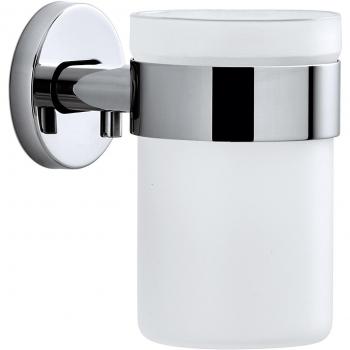 Blomus Areo Zahnputzbecher mit Wandhalter H 11,5 cm – Modell 68930