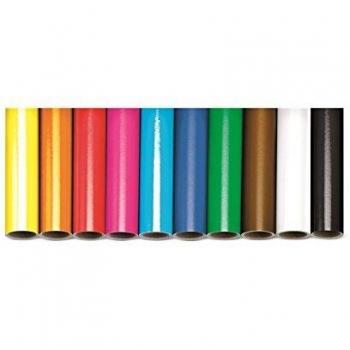 Papel charol Sadipal Color Rojo. Rollo de 25 pliegos de 50 cm de ancho x 65 cm de largo