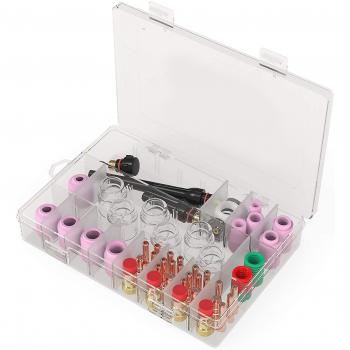 Ensemble de 12 verres pour soudage TIG - Kit d'accessoires 71 pcs