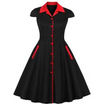 Retro-Schaukelkleid 4XL – Baumwolle Sommer Edition