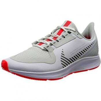 Nike W Air Zoom Pegasus 36 Shield – Calzature per donne, modello 38.5 EU, toni di argento e luce crimine