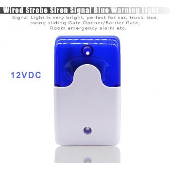 Mini Strobe Sound Alarm Indicator HH-103 Blue 12V