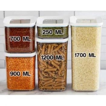 3 Piece Airtight Storage Container Set with Vacuum Lid