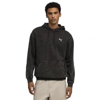 Uomo Felpa con Cappuccio PUMA Essentials Elevated Nero S