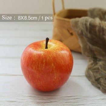 Realistic Fruit Photography Props: Apple, Strawberry, Cherry Set