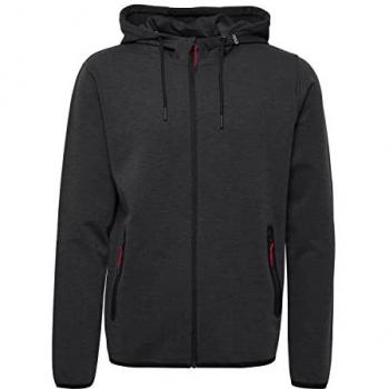 Sudadera negra 'Vidit' con cremallera de !Solid
