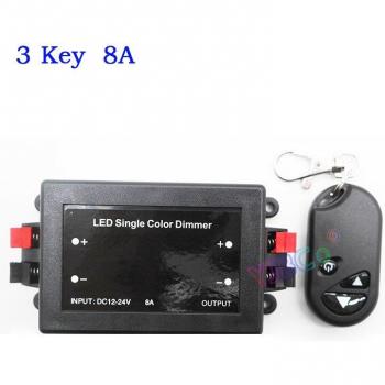 Mini Single Color LED Dimmer for 12V/24V LED Strip Lights