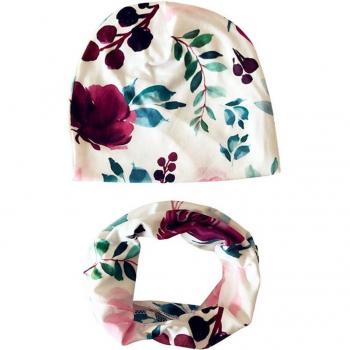Cotton Beanie and Scarf Set for Children