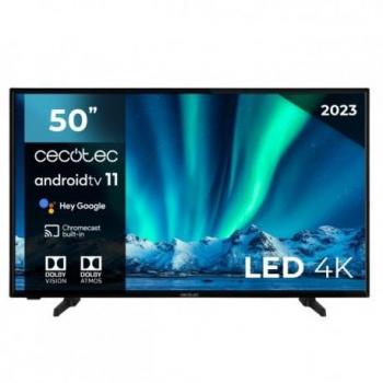 Cecotec A Series Televisor Smart TV 50 LED UHD 4K HDR10 - Dolby Vision - Dolby Atmos - WiFi, HDMI, USB, Ethernet - Chromecast Integrado - VESA 200x200mm-02573