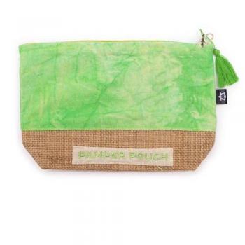 Bolsa de Belleza “Verde Pétalo” con Lavado a Piedra
