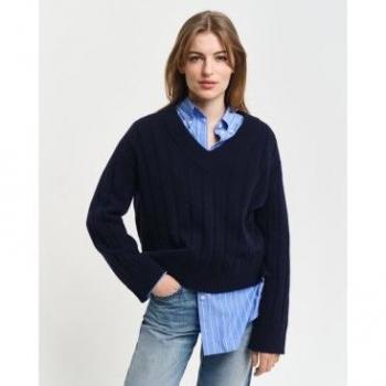 Gant Maglione Scollo a V Evening Blue M