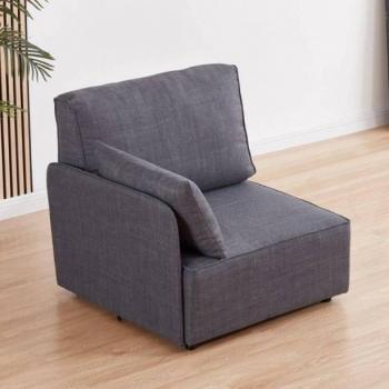 Sofá Modular Estilo Moderno Riposo Gris 93 cm