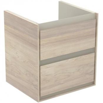 Lavabo Armadietto Ideal Standard CONNECT AIR CUBE 480x410x520 mm in Pino Opaco