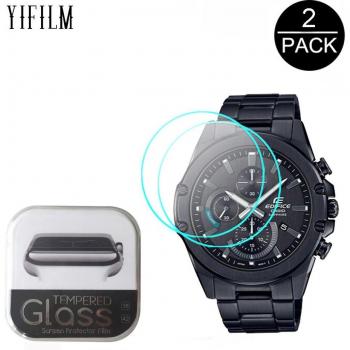 2 Stück 2,5D 9H Gehärtetes Glas für Casio EQS-930DB