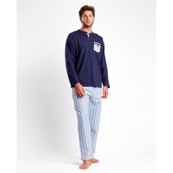 Admas Langarm-Striped Schlafanzug – Hose und Top