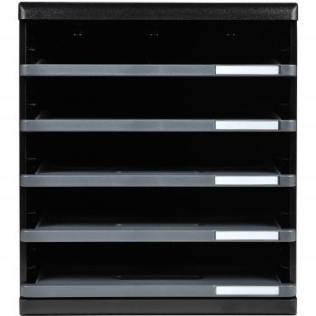 Exacompta ECOBlack Schubladenbox Kunststoff Dunkelgrau 28,8 x 35 x 32 cm